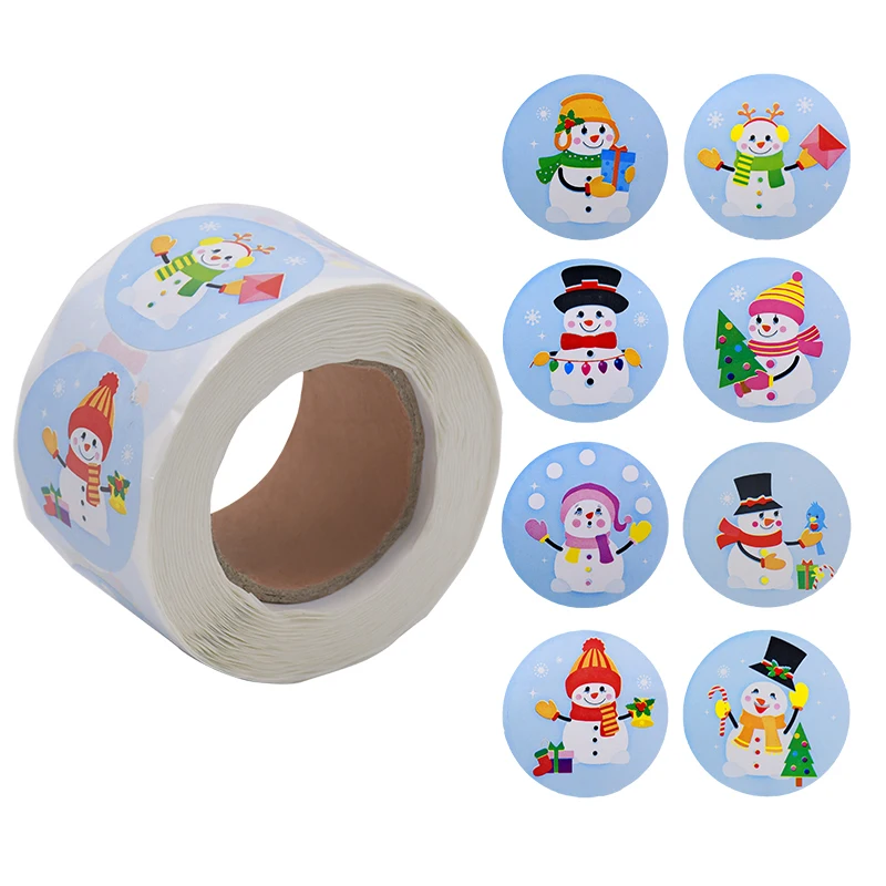 500 шт./рулон наклейки на Рождество|Украшения своими руками для вечеринки| |