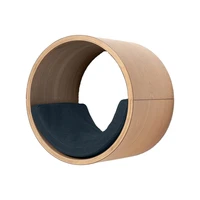 new design wooden cat bed round wood cat house
