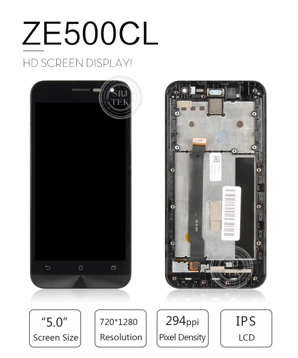 5,0 дюймов 1280x720 для ASUS Zenfone 2 ZE500CL дисплей кодирующий преобразователь сенсорного экрана в сборе для Asus Zenfone 2 ZE500CL lcd