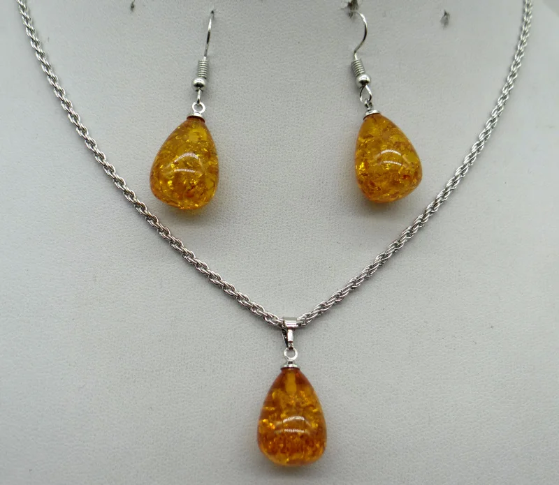 Натуральный камень кварцевый кристалл бирюза капли воды янтарный кулон для