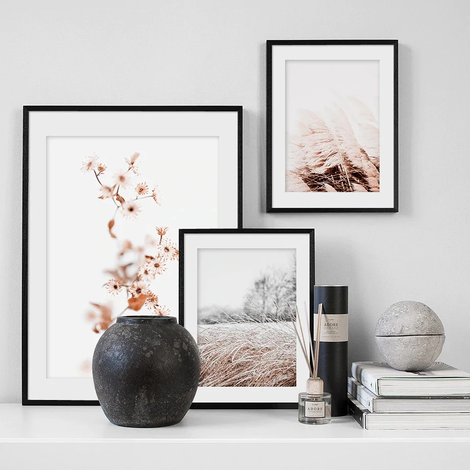 Плакаты и принты с изображением пшеничного растения цветов листьев Осенний