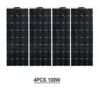 100 Вт 200 Вт 300 Вт 400 Вт солнечная панель 18 в новый качественный полугибкий монокристаллический фотоэлектрический модуль для 12 в зарядное устройство