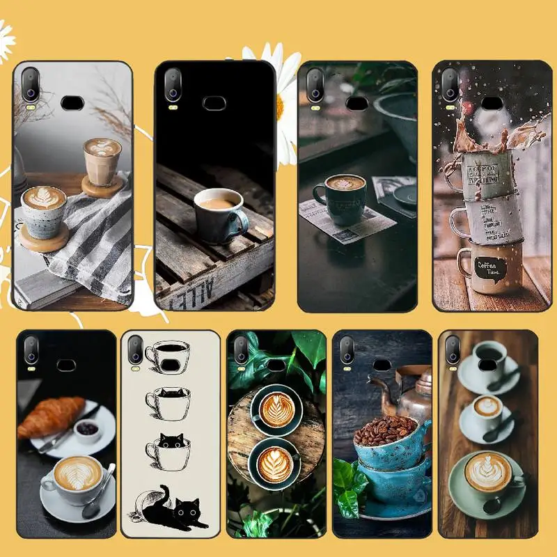 Мягкий чехол PENGHUWAN из ТПУ с чашкой кофе для телефона Samsung A10 A20 A30 A40 A50 A70 A71 A51 A6 A8 2018 |