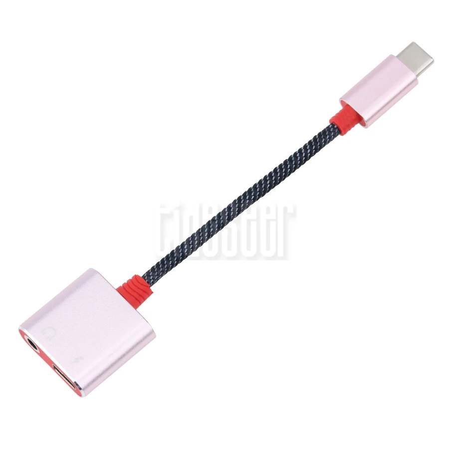 Online USB-C Aux Adapter USB Typ C Zu 3,5mm Jack Kopfhörer Audio Converter Kabel Für Xiaomi Huawei Samsung 500pcs