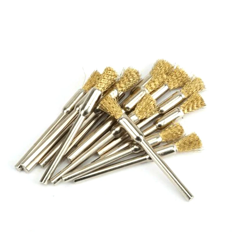 

15PCS Brass Wire Wheel Brushes For Power Rotary Drill Weld Polishing Tool 40mm