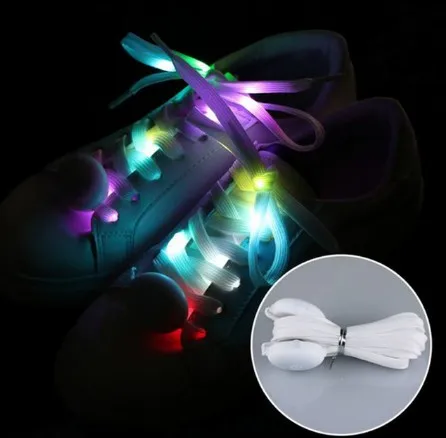

50paris Party Skating Charming LED Flash Light Up Glow Shoelaces Shoestrings Night Running ShoeLace Glow Nylon Strap