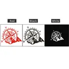 Автомобильная 3D наклейка, декоративная 4x4 компас, роза, навигация, гора, внедорожник, водонепроницаемая самоклеящаяся виниловая наклейка, чехол, автомобильная наклейка