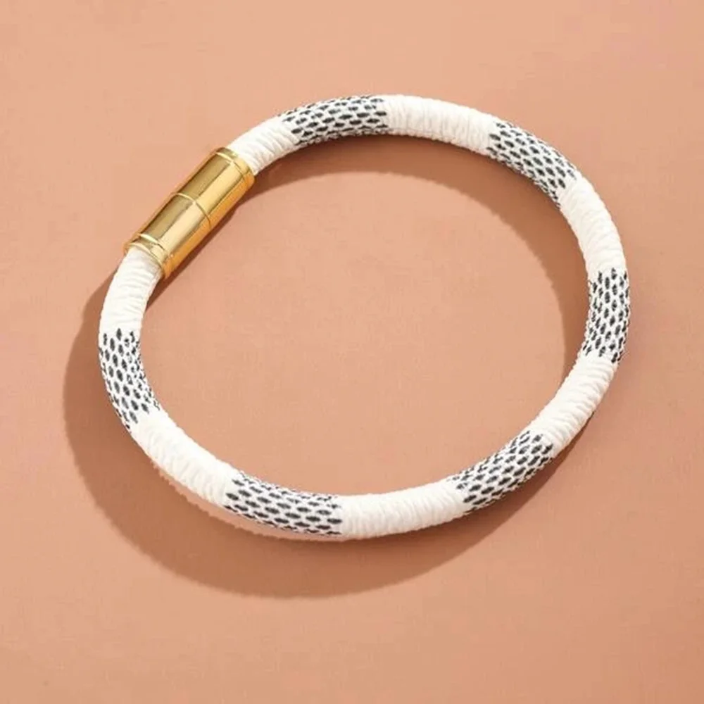 Модный шахматный браслет из воловьей кожи для мужчин браслеты женщин ювелирные