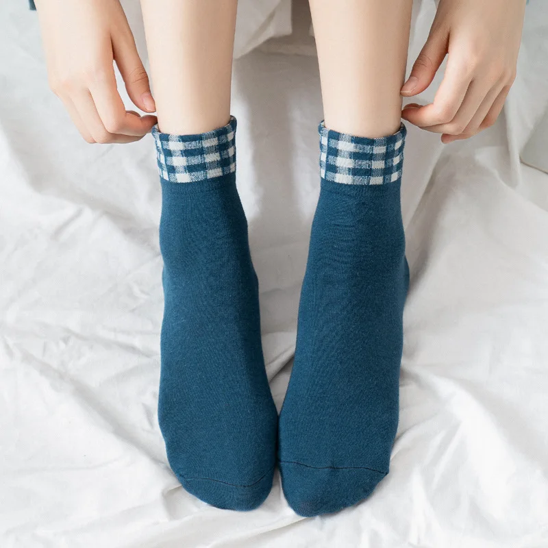 Jeseca/Новинка Зимние теплые носки в студенческом стиле Мягкие хлопковые для