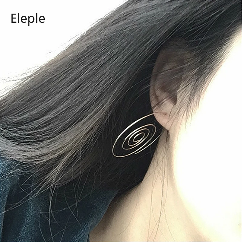 Элегантные женские модные серьги с кольцом многослойные вечерние для ночного