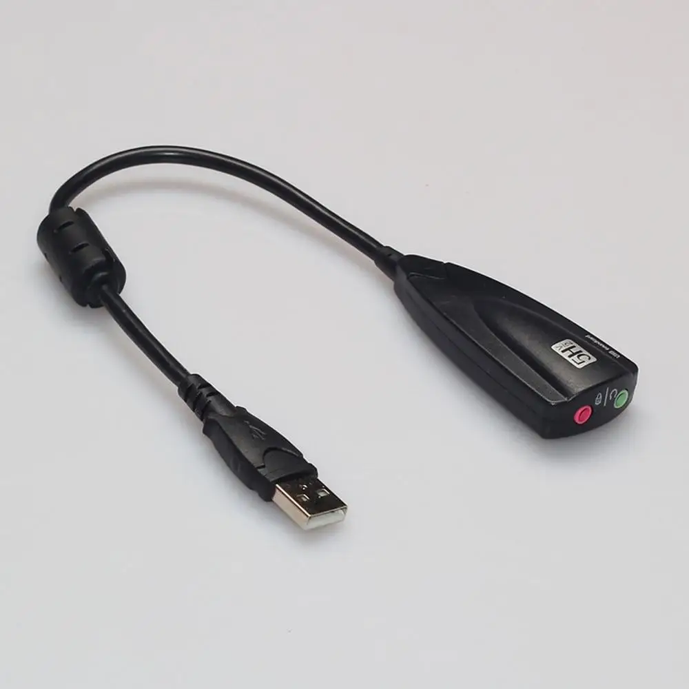 Компьютер ПК Внешняя USB звуковая карта 7 1 адаптер 5HV2 3D Аудио гарнитура микрофон 3 5