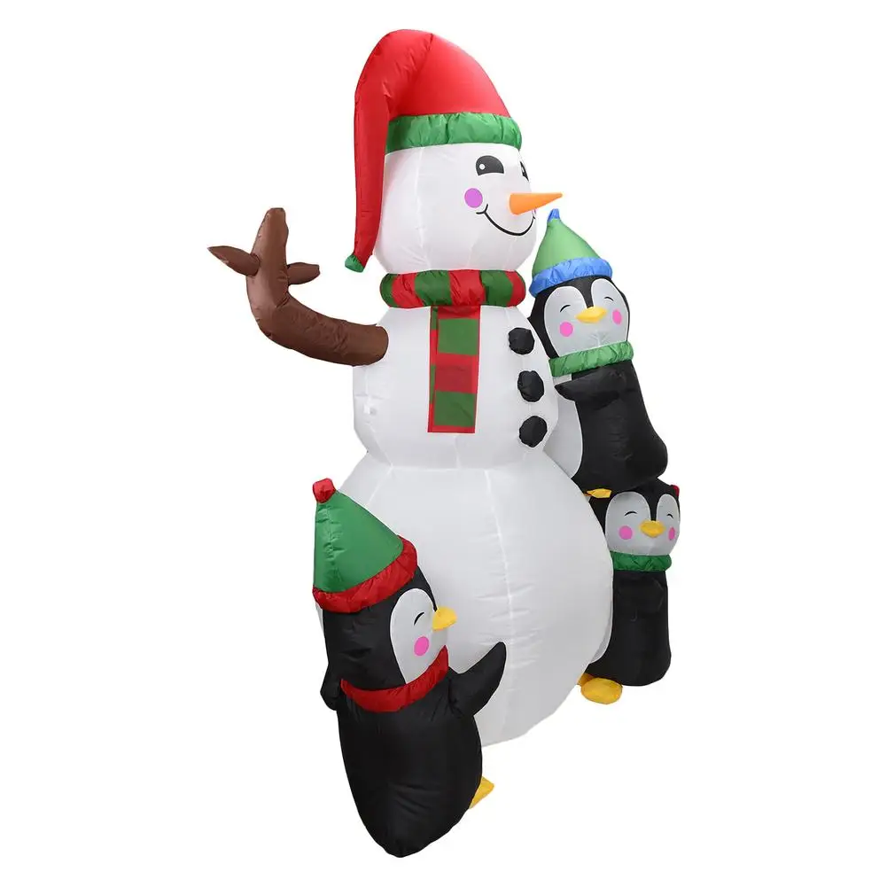 

Lighted Christmas Inflatable Snowman 6 FT Christmas Blow-Up Penguins Decoration With LED For Indoor Outdoor Christmas Party Yar