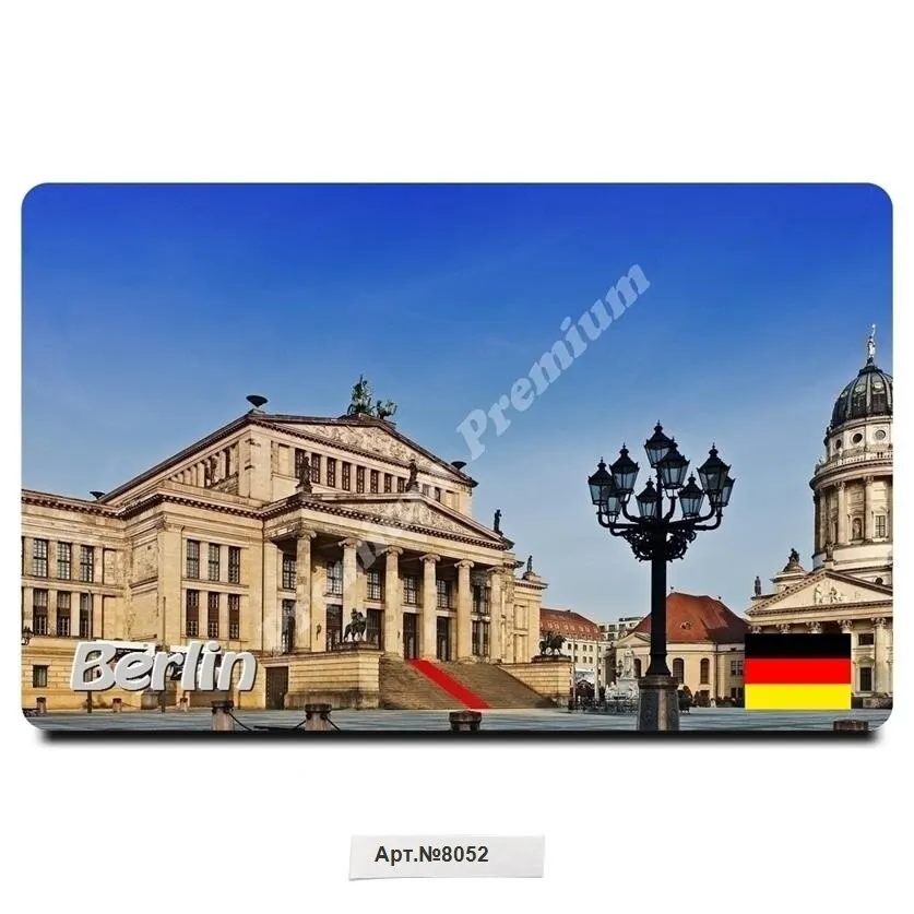 Сувенир. Магнит виниловый &quotБерлин&quot Германия (размеры: 54x86 мм). Бесплатная