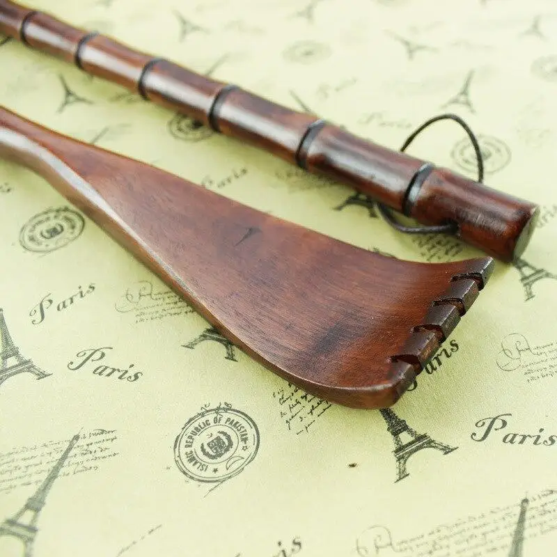 

Massage Relaxation Wooden Handy Bamboo Massager Back Scratcher Wood Body Stick Roller Health Care