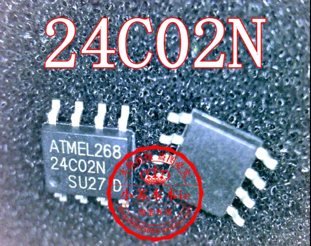 MeiMxy 20 шт. AT24C02N 24C02 24C02N SOP-8 EEPROM PB/HALO free NiPdAu, 1,7 В новая Оригинальная фотография