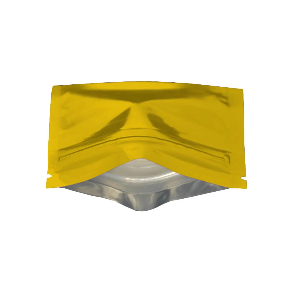 200 шт/партия позолоченная алюминиевая фольга Топ замок на молнии Еда Вакуумный