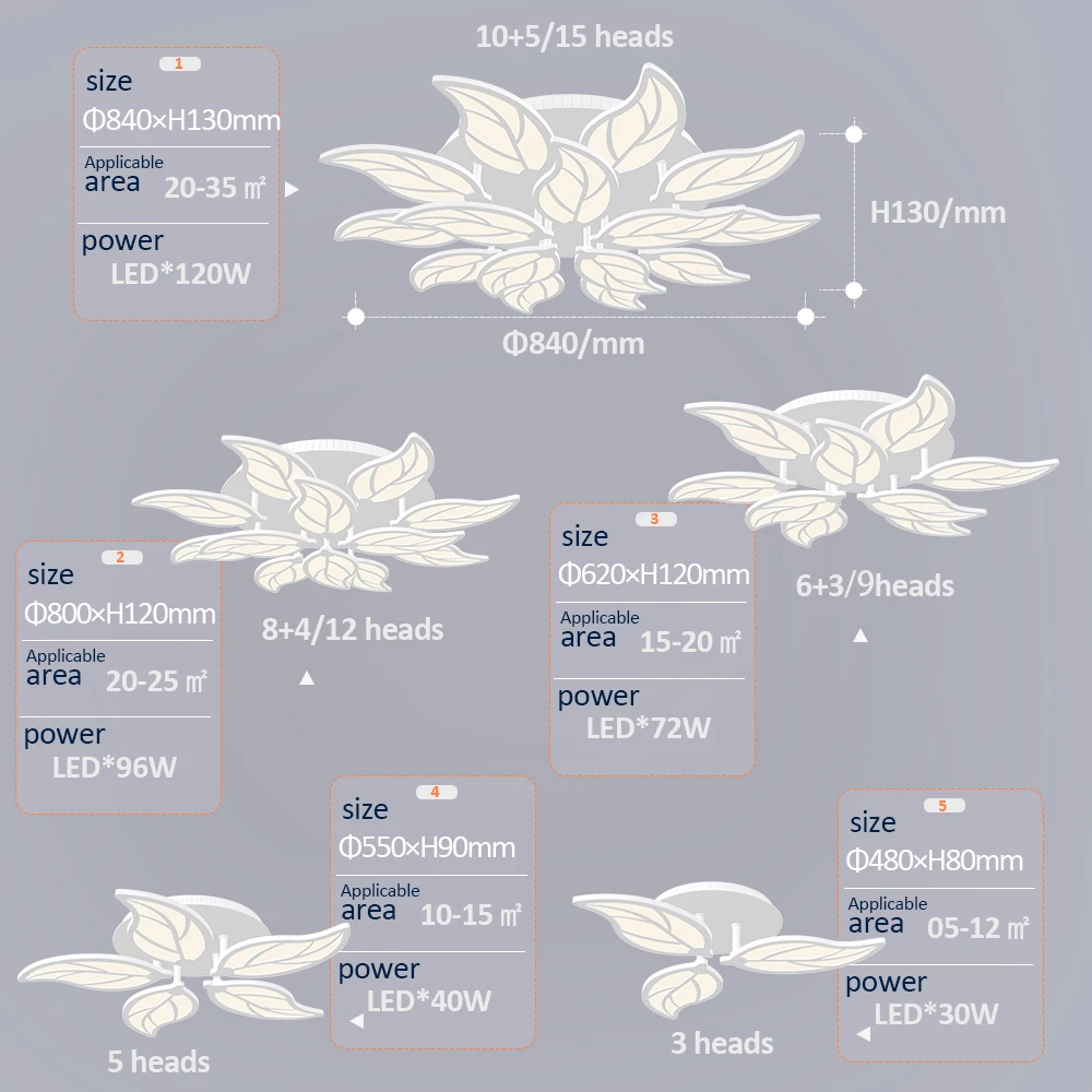 

Promotion Mellifluous Modern Led Ceiling Lights For Living Study Bedroom Decoration Ceiling Lamp Fixtures Leaf shape