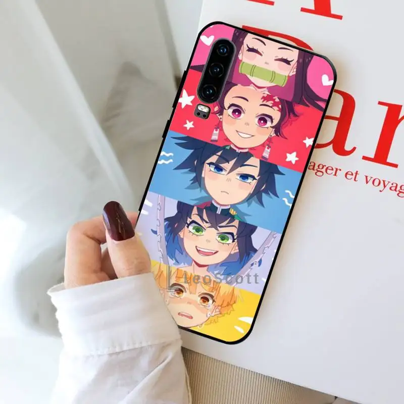 

Demon Slayer Kimetsu no Yaiba Japanese anime Phone Case For Huawei Y5 Y6 II Y7 Y9 PRIME 2018 2019 NOVA3E P20 PRO P10 Honor 10