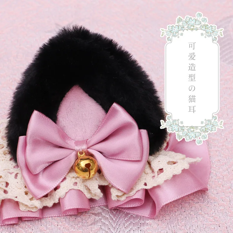 Повязка на голову с кошачьими ушками Женская красивая плюшевая повязка в стиле