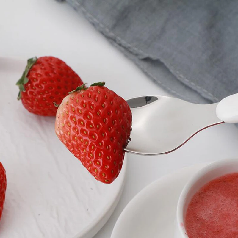 Printted Kitten Cutlery Set Stainless Steel Cartoon Fork Spoon Storage Box Children | Дом и сад