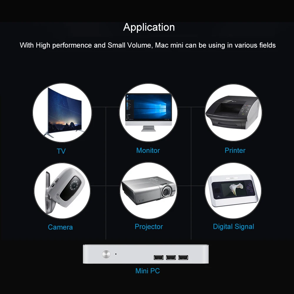 

Chatreey Mac mini computer intel quad core i3 i5 i7 desktop gaming mini pc pre-installed windows 10 4K UHD HTPC Support linux