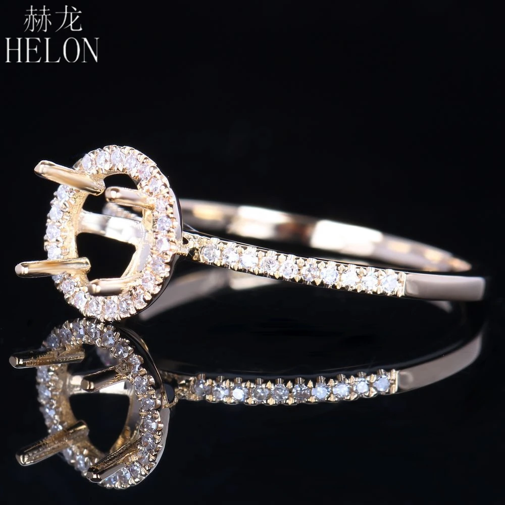 Кольцо женское круглое из желтого золота 10 к 6 мм с бриллиантами | Кольца