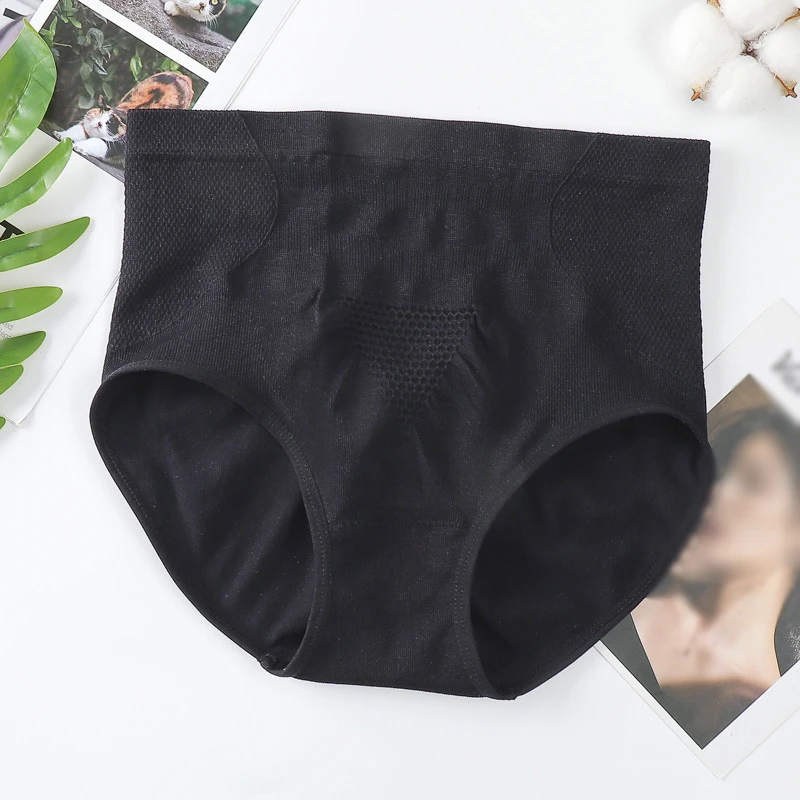 

Женские хлопковые трусы с завышенной талией, персиковые, ягодицы, живот, удобные графеновые трусы большого размера