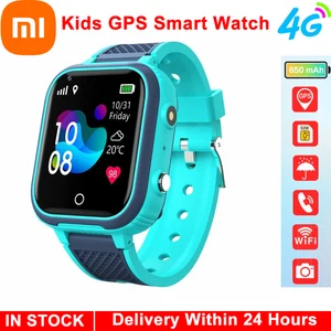 xiaomi lt21 4g kids smart watch gps wifi video call sos ip67 waterproof child watch camera monitor tracker location phone watch free global shipping