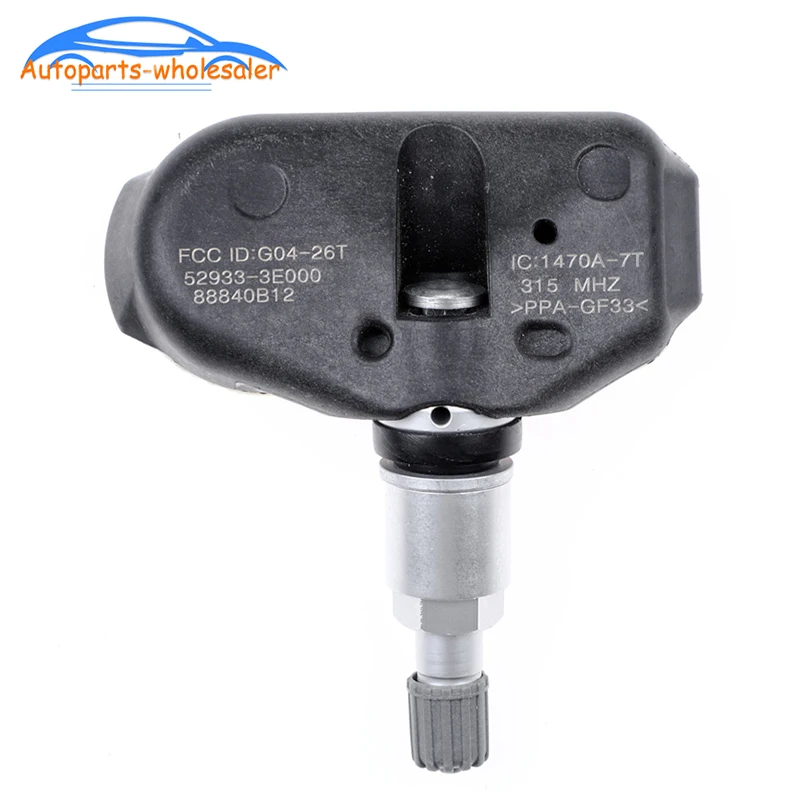 

52933-3E000 529333E000 For Hyundai Sonata Tiburon Tuscon Kia Sorento Sportage Amanti TPMS Tire Pressure Monitor Sensor 315MHz