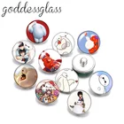 Disney с буквенным принтом Большой Герой 6 BaymaxХиро Hamada 10 шт. Круглый Фото 18 мм кнопки для 18 мм Оснастки ожерелье, сделай сам, ювелирное изделие