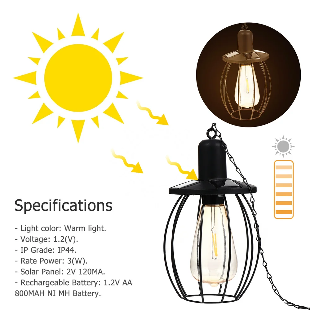 

Creative Garden Landscape Lights Hanging Lamps Vintage Hanging Tungsten Light