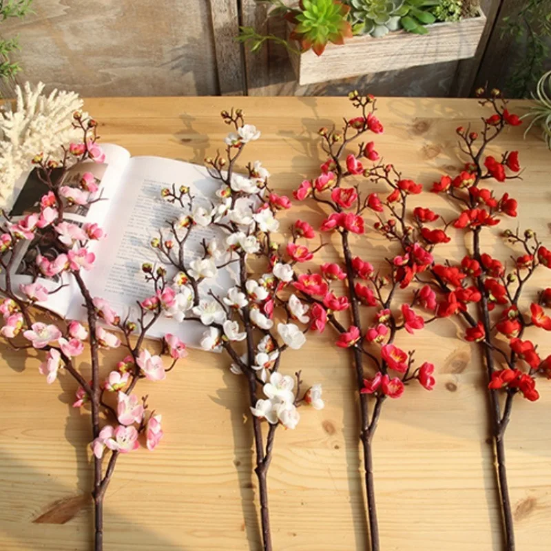 Большие шелковые искусственные цветы сакуры декор для стола свадебное украшение