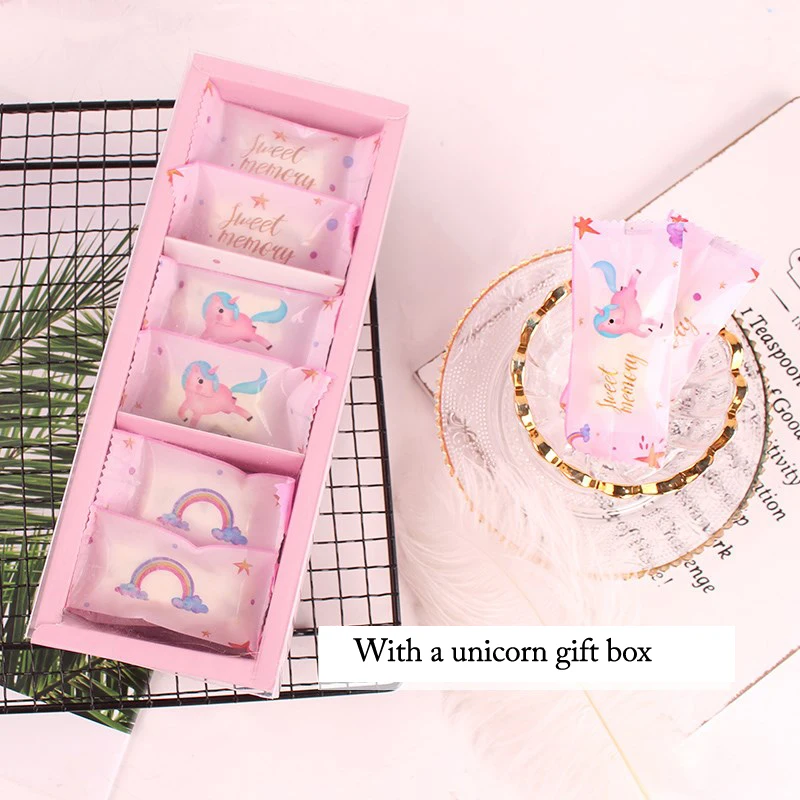 Милый дневной пакет для печенья подарочный бумажный креативный стикер в виде