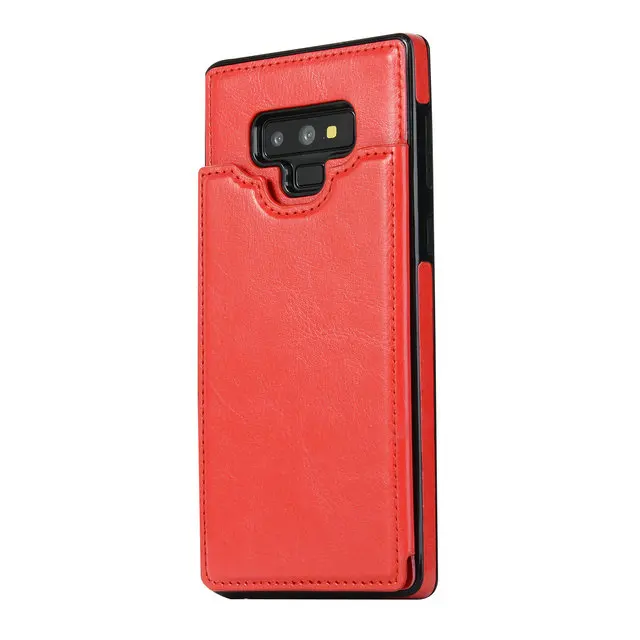 Роскошный кожаный чехол для samsung S9Plus чехол S10Plus Note9 чехол для Note 9 Galaxy S10 S9 S8 Etui для samsung Note 10 Plus чехол S10E - Цвет: Gules