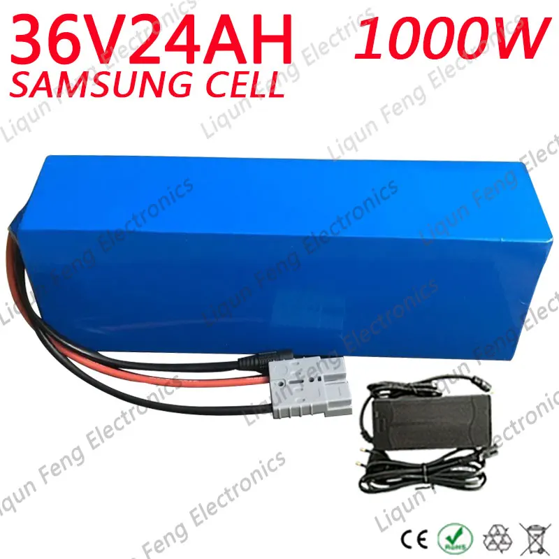 Аккумулятор для электровелосипеда Samsung литиевый аккумулятор 1000 Вт 36 В 25 Ач 24