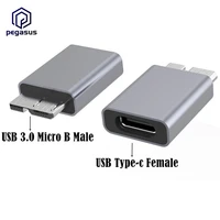 type c to micro b usb3 0 female to male aluminum housing adapter mac connected to mobile hard disk box