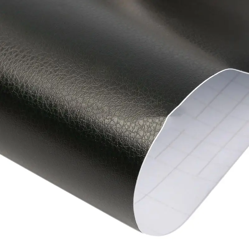 

30x100cm 3D Autofilie Leather Car Foil Self-adhesive Bubble-free Gloss Black n6