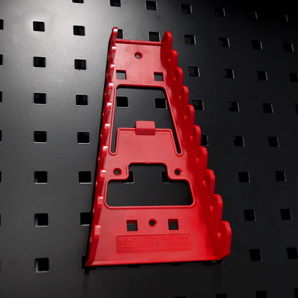 Настенный пластиковый держатель для гаечных ключей с 9 отверстиями и квадратным