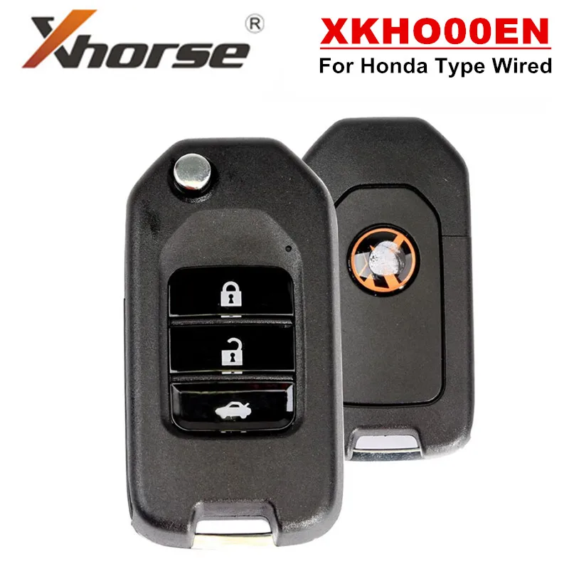 XHORSE XKHO00EN для Honda Тип проводной универсальный дистанционный ключ 3 кнопки