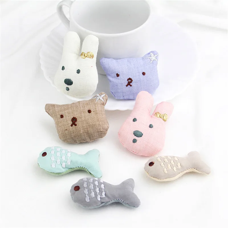 14 шт./лот заколка для волос в виде мультяшной куклы кролика тканевая подкладка