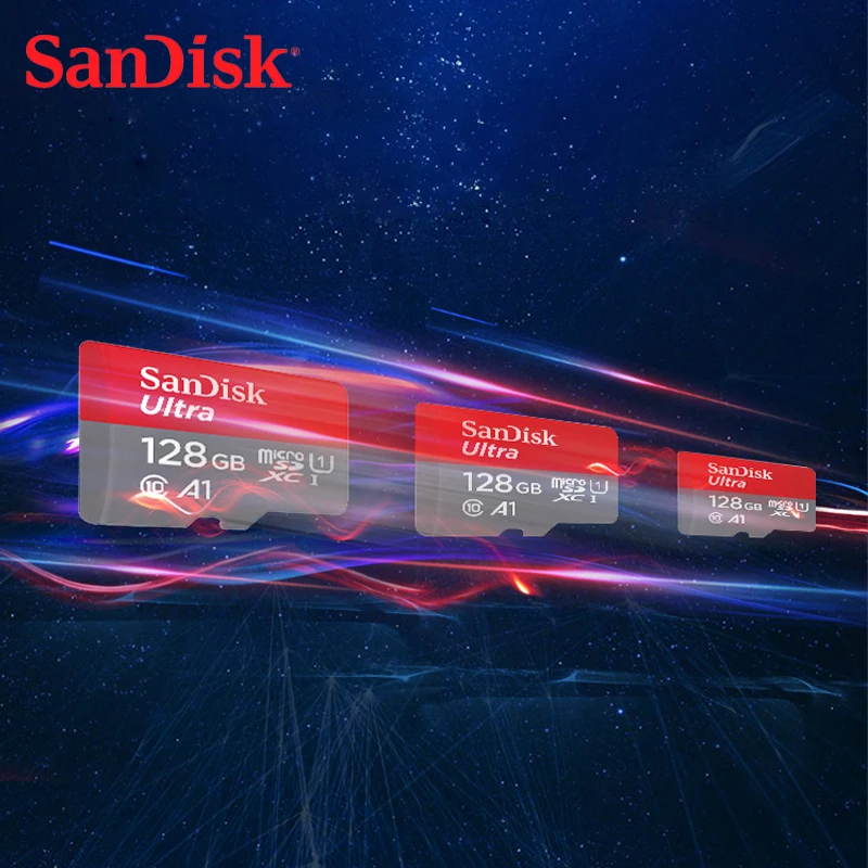 Двойной Флеш-накопитель SanDisk microSDHC/SDXC карты 256G 200G 128G 64G UHS-I A1 слот для карт памяти