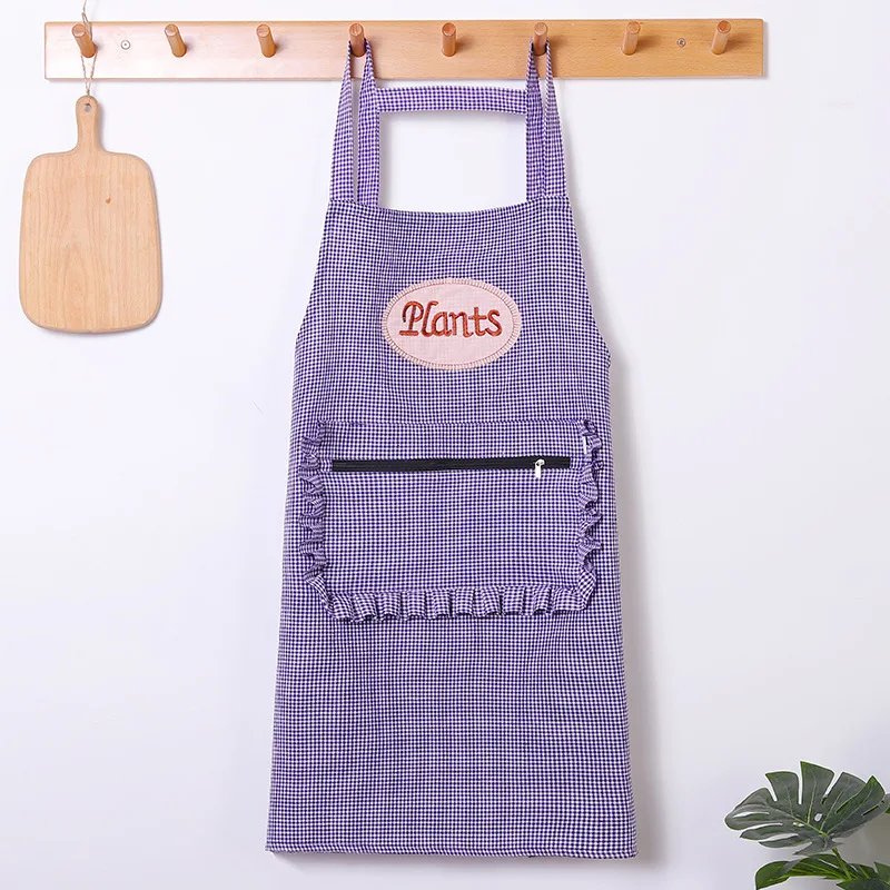 

Pure Cotton Apron household fashion lovely antifouling oil proof men's and women's cooking work clothes