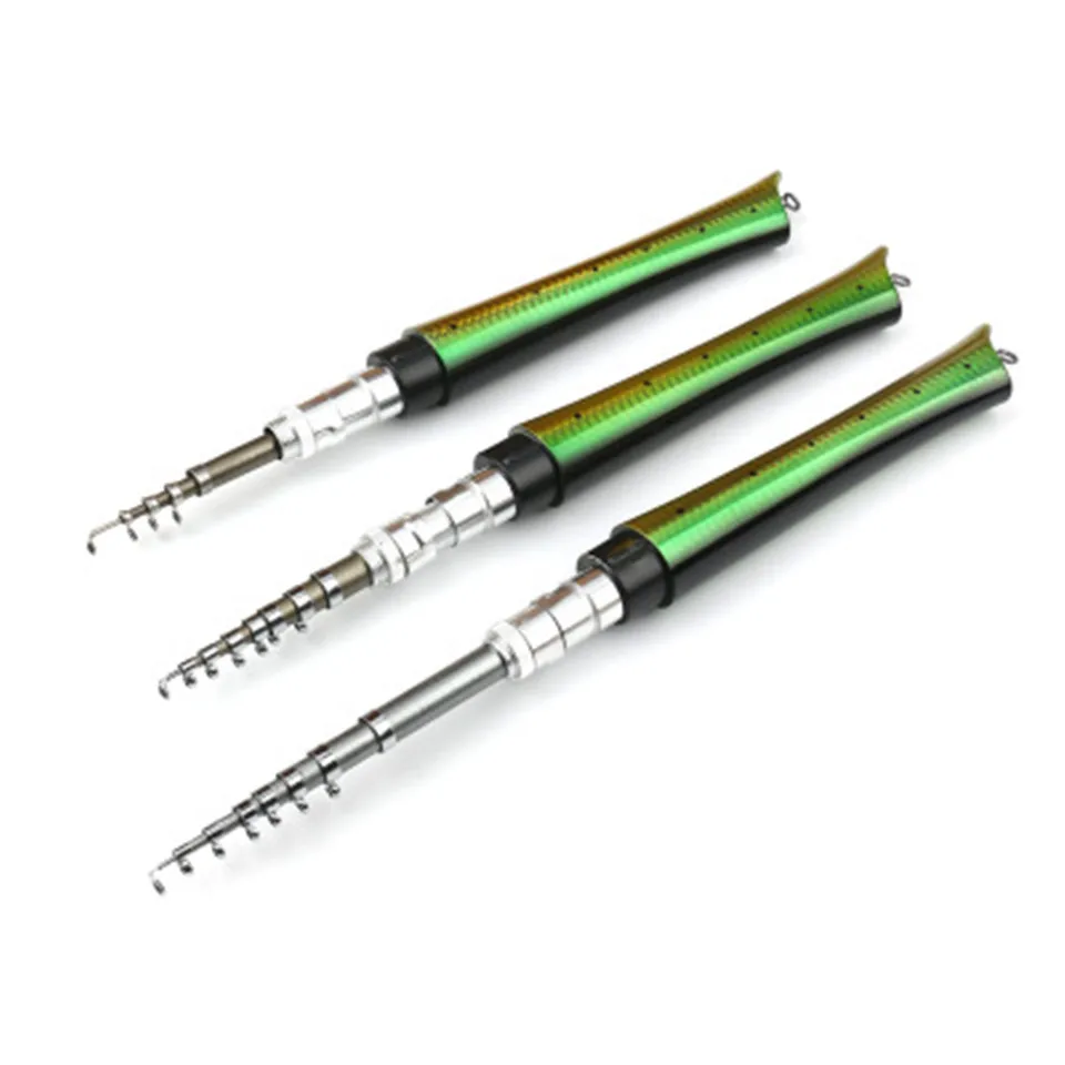 

Portable pocket fishing rod set mini fishing rod ice fishing raft fishing small fish rod 1.4 meters