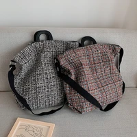 bag female 2021 autumn new trendy woolen cloth korean fashion one shoulder messenger portable large capacity tote bag trendpurse