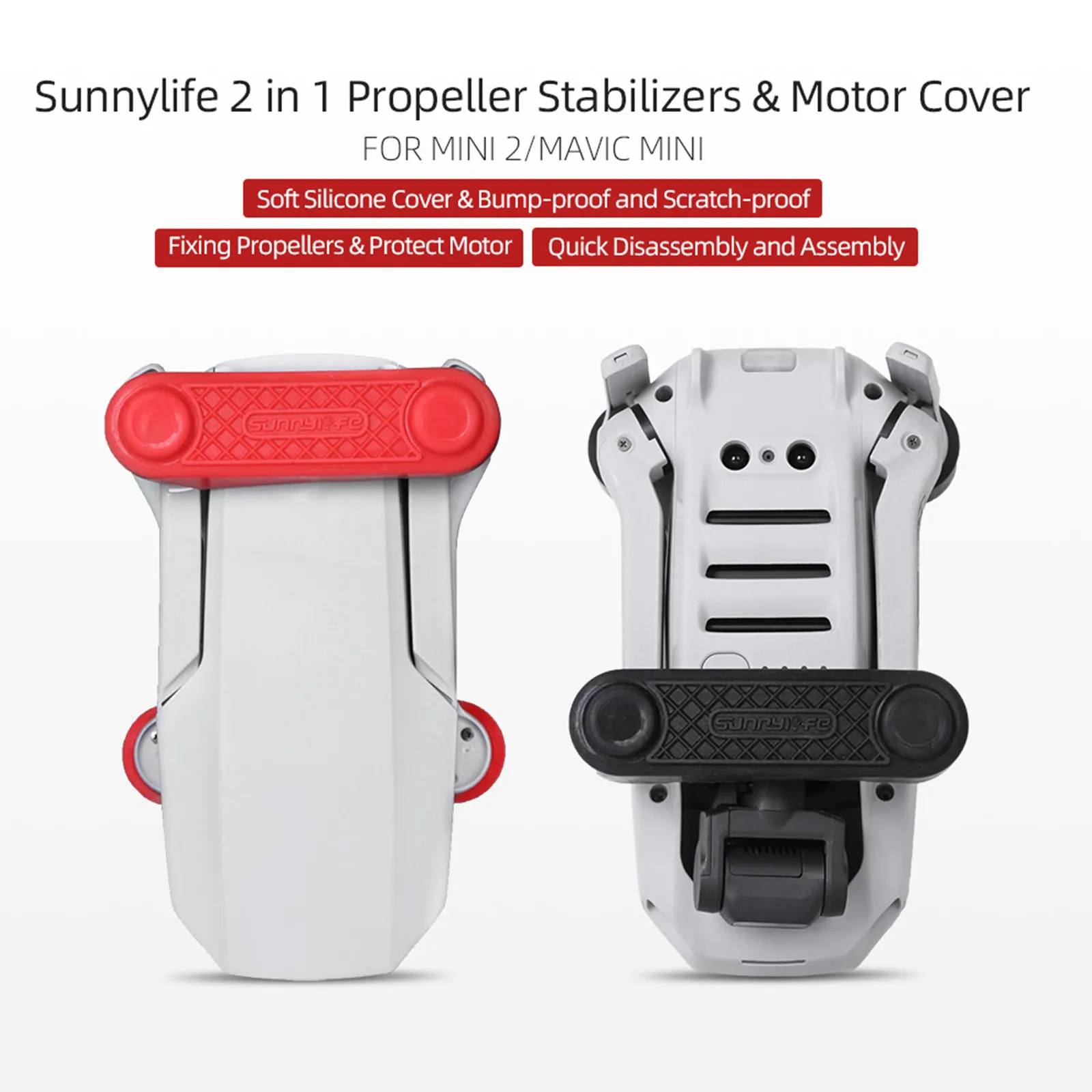 

2 в 1 фиксированный пропеллер-полоса луч лопастного двигателя защитная крышка для DJI Mavic Mini 2/Mini Лопасть Винта дрона кронштейн защитный держатель