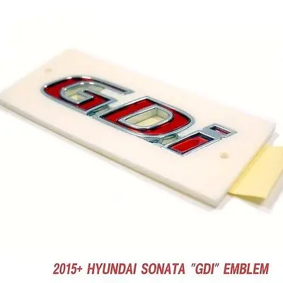 

1X ABS 3D chrome Genuine OEM Parts " GDI " Trunk Badge Emblem 2015 SONATA Car stickers Car Styling