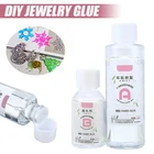 Прозрачная эпоксидная смола, высококлейкий кристаллический клей A + B, смола, изготовление ювелирных изделий, отливки, рукоделие сделай сам, 100 г, 1 комплект