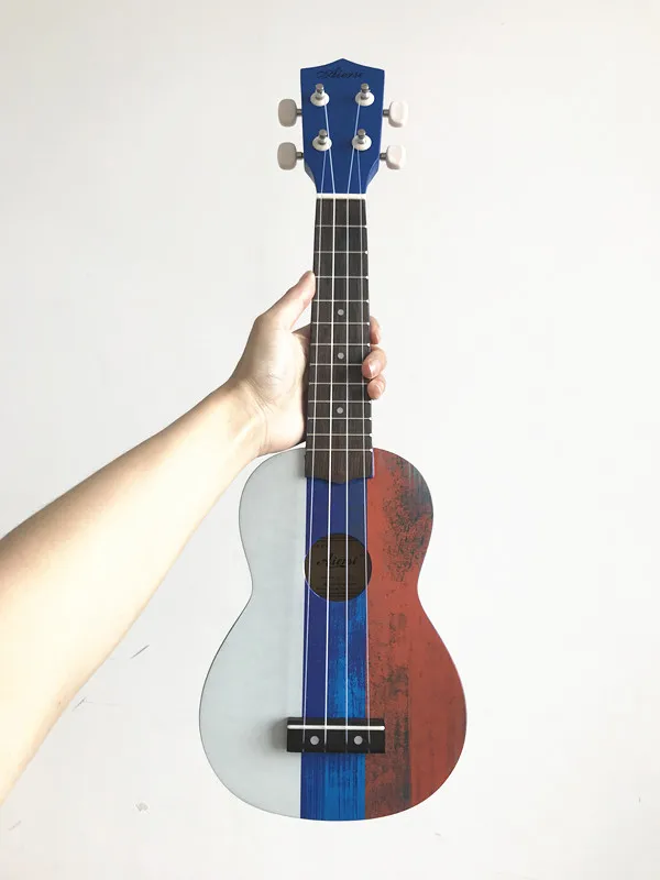 21 дюймов полный набор студенческий цвет ukelele заводская цена красное дерево сопрано Гавайские гитары укулеле - Цвет: Russia