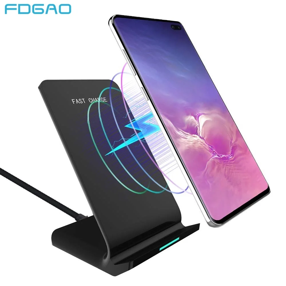 Беспроводное зарядное устройство 15 Вт Qi для iPhone 11 Pro X XS Max XR 8 QC 3 0 быстрая