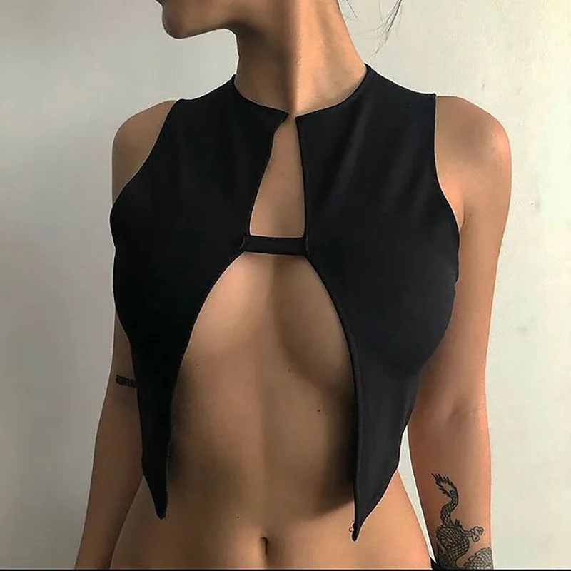

Autumn New Women Solid Color Sleeveless Bottoming Slim Fit Bottoming Vest Sexy Tank Tops